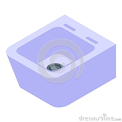 Home bidet icon, isometric style Vector Illustration