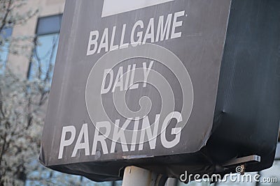 FENWAY PARK, Boston, Ma, ballgame parking Editorial Stock Photo