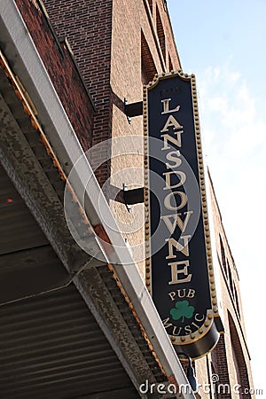 FENWAY PARK, Boston, Ma, LANDSDOWN PUB, Editorial Stock Photo