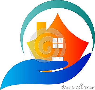 Home care logo Vector Illustration