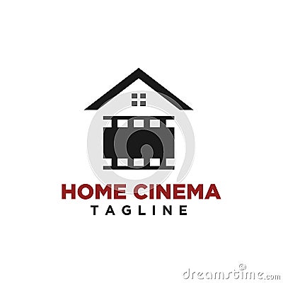 Home cinema logo design vector Vector Illustration