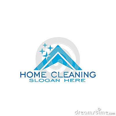 Home cleaning logo, vector icon. Vector Illustration