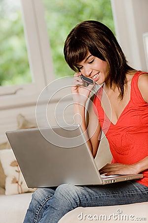 Home Computing Stock Photo