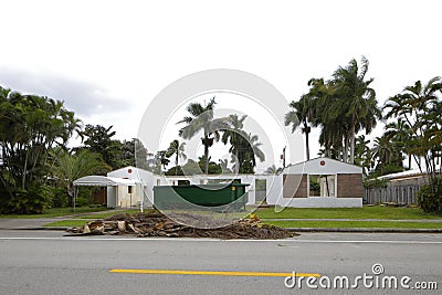 Home destruction Stock Photo