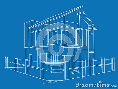 Home drawing Vector Illustration