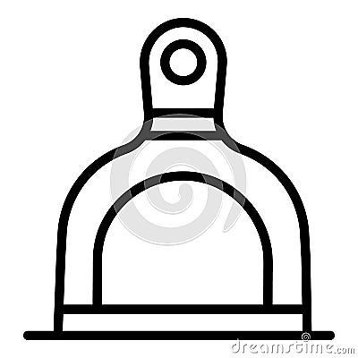 Home dustpan icon, outline style Vector Illustration