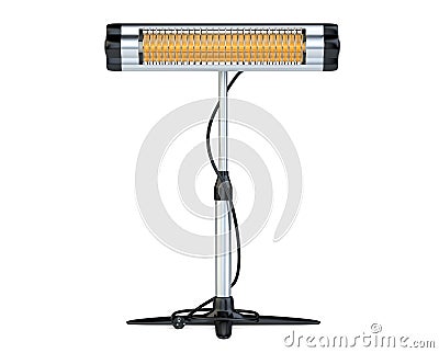 Home equipment for heating, halogen, infrared of quartz heater. Cartoon Illustration