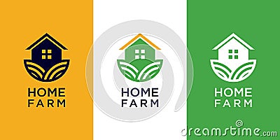 Home farm logo design vector Vector Illustration