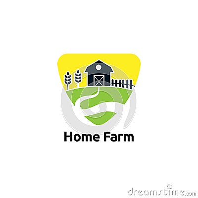 Home Farm logo vector concept icon, element,and template for company Vector Illustration