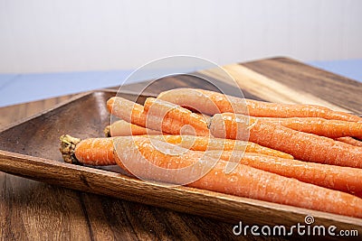 home grown carrots Stock Photo