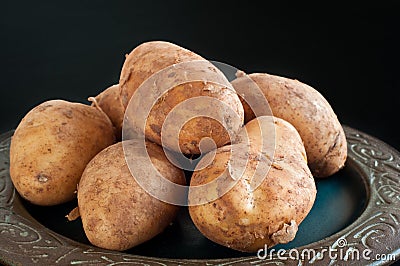 Home grown potatoes Stock Photo