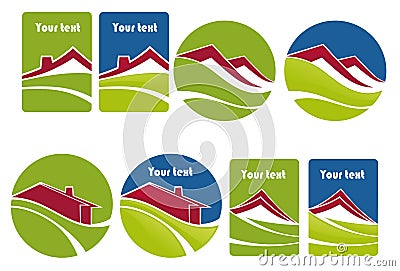 Home and hause Vector Illustration