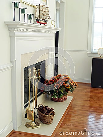 Home Hearth Stock Photo