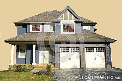 Home House Isolated Stock Photo