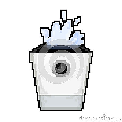 home humidifier air game pixel art vector illustration Vector Illustration