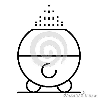 Home humidifier icon, outline style Vector Illustration