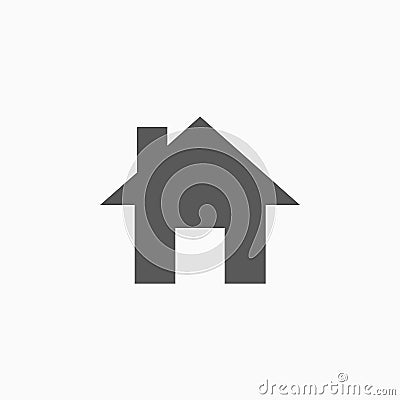 Home icon, house, hearth, accommodation, room, rest, hostel, apartment Vector Illustration