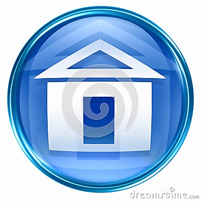 Home icon blue Stock Photo