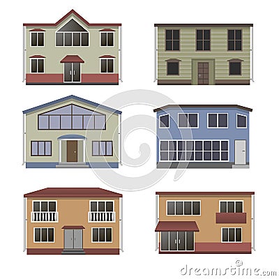 Home icon collection. Vector Illustration