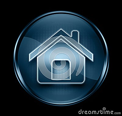 Home Icon Dark Blue. Stock Photos - Image: 23527863