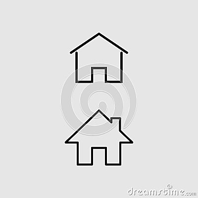 Home icon vector sign Vector Illustration