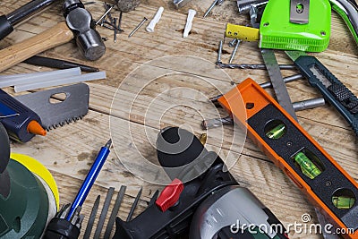 Home improvement tools Stock Photo