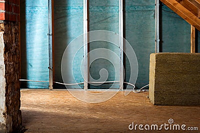 Home insulation Stock Photo