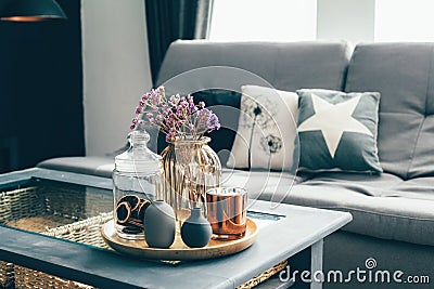 Living room decor Stock Photo