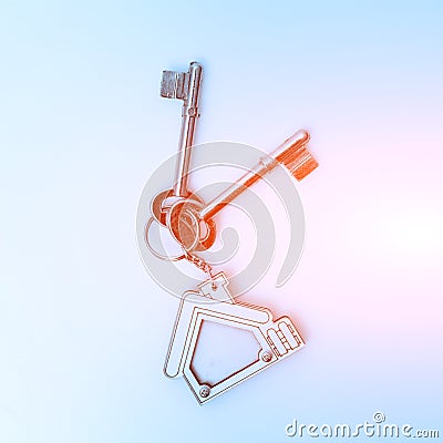 Home key on tabel. Concept for real estate busines Stock Photo