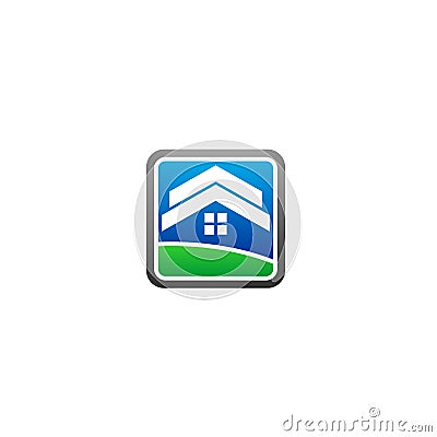 Home land vector logo Vector Illustration