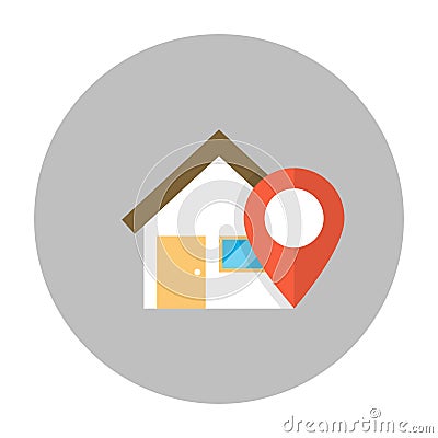 Home location icon Vector Illustration