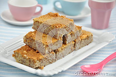 Almond Cake Stock Photo