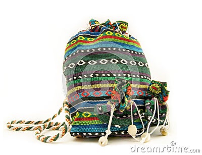 Home-made bag. Stock Photo