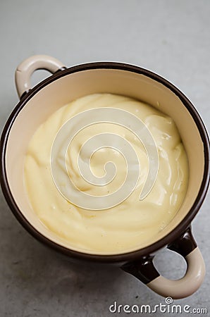 Home made mayonnaise Stock Photo