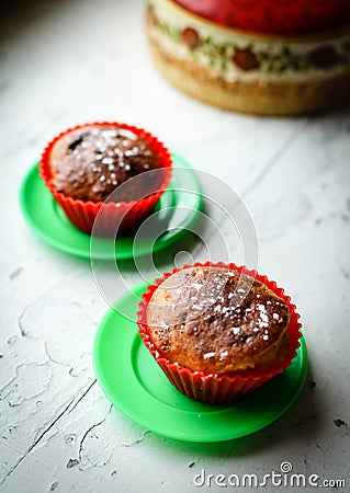 Home made pastry baked with cottage cheese Stock Photo