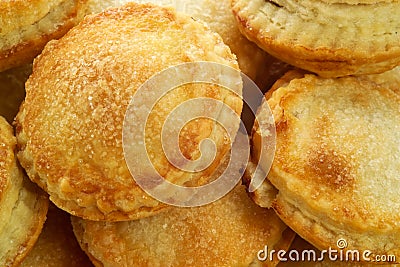 Home-made pies with sugar Stock Photo