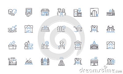 Home Maintenance line icons collection. Cleaning, Repair, Upgrades, Inspection, Organization, Improvement, Renovation Vector Illustration