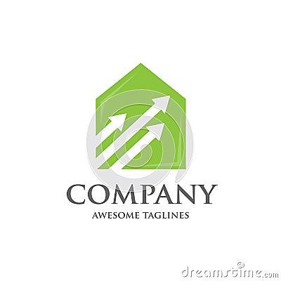 Home management logo Vector Illustration