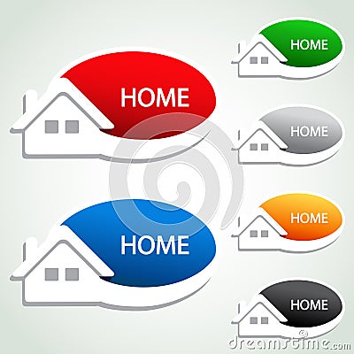 Home menu item - homepage symbol Vector Illustration