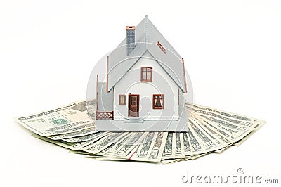 Home and Money Stock Photo