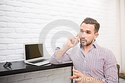 Home office negotiations Stock Photo