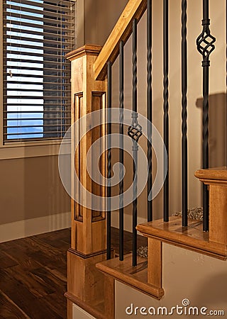 Home Office Stairway Stock Photo