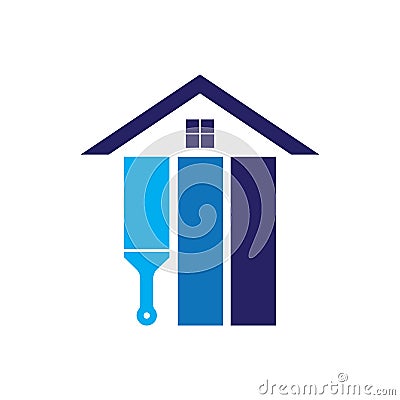 home paint logo vector Vector Illustration