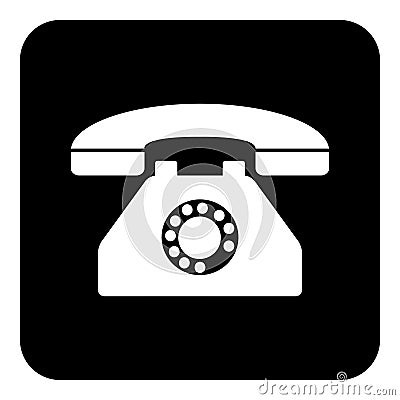 Home phone icon. Vector Illustration