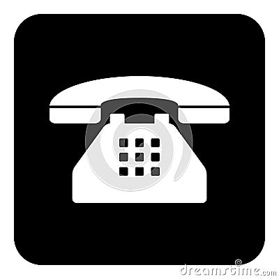 Home phone icon. Vector Illustration