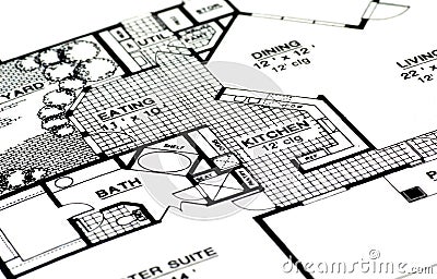 Home Plans Stock Photo