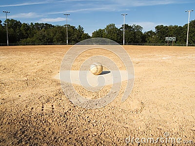 Home plate Stock Photo