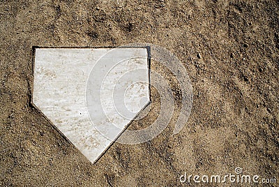 Home Plate Stock Photo