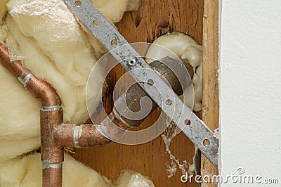 Home Plumbing Repair Stock Photo