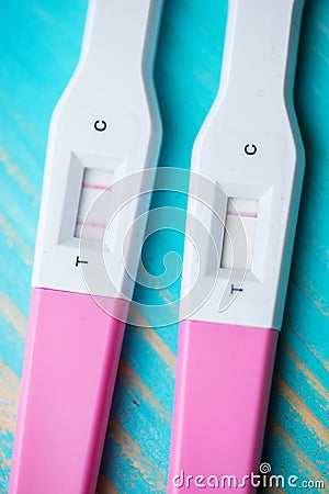 Home pregnancy tests Stock Photo